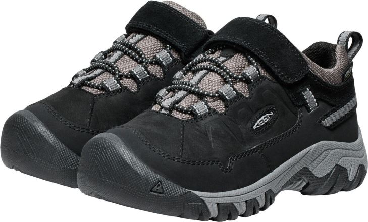 Dětská nepromokavá bota Keen Targhee IV Low WP Children black/steel grey (6)