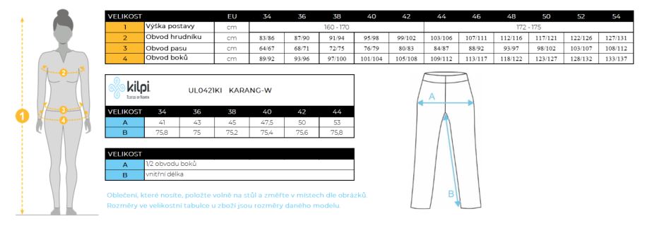 Dámské běžecké legíny Kilpi Karang-W BLK (4)