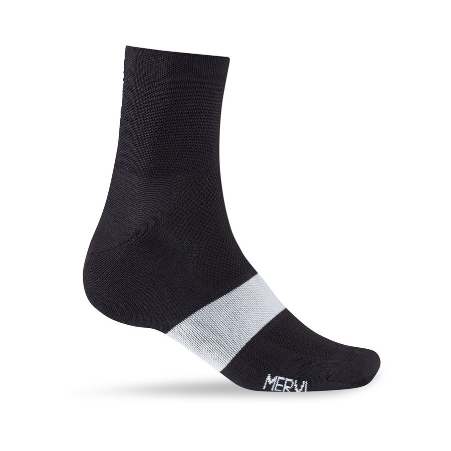 Cyklistické ponožky Giro Classic Racer černá/bílá XL