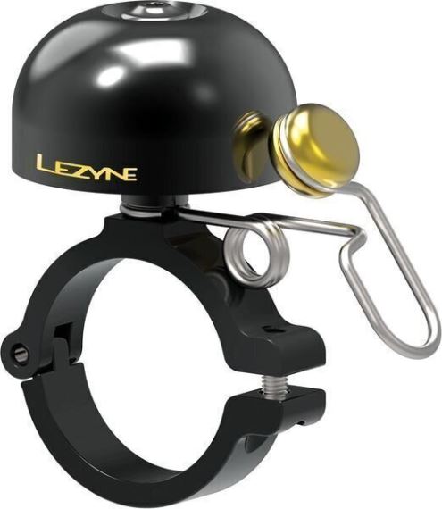 Zvonek Lezyne Classic Brass Bell s objímkou černá/černá