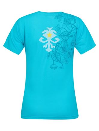 Dámské triko Rafiki Akiyo peacock blue (1)