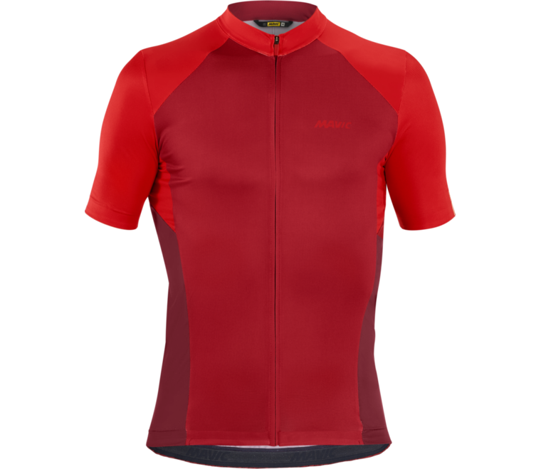 Pánský cyklistický dres s krátkým rukávem Mavic Cosmic Haute Red XL