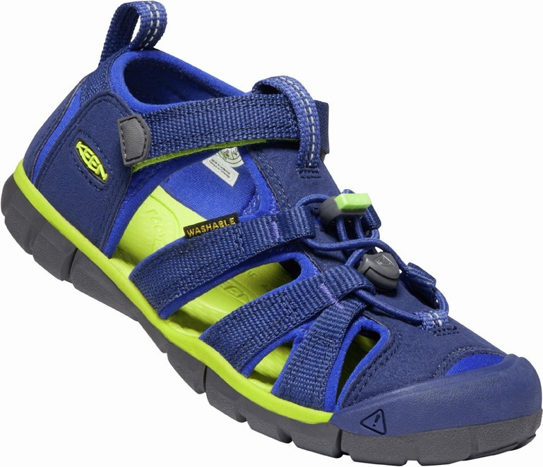 Dětské sandály KEEN Seacamp II CNX Children blue depths/chartreuse 27/28 EU