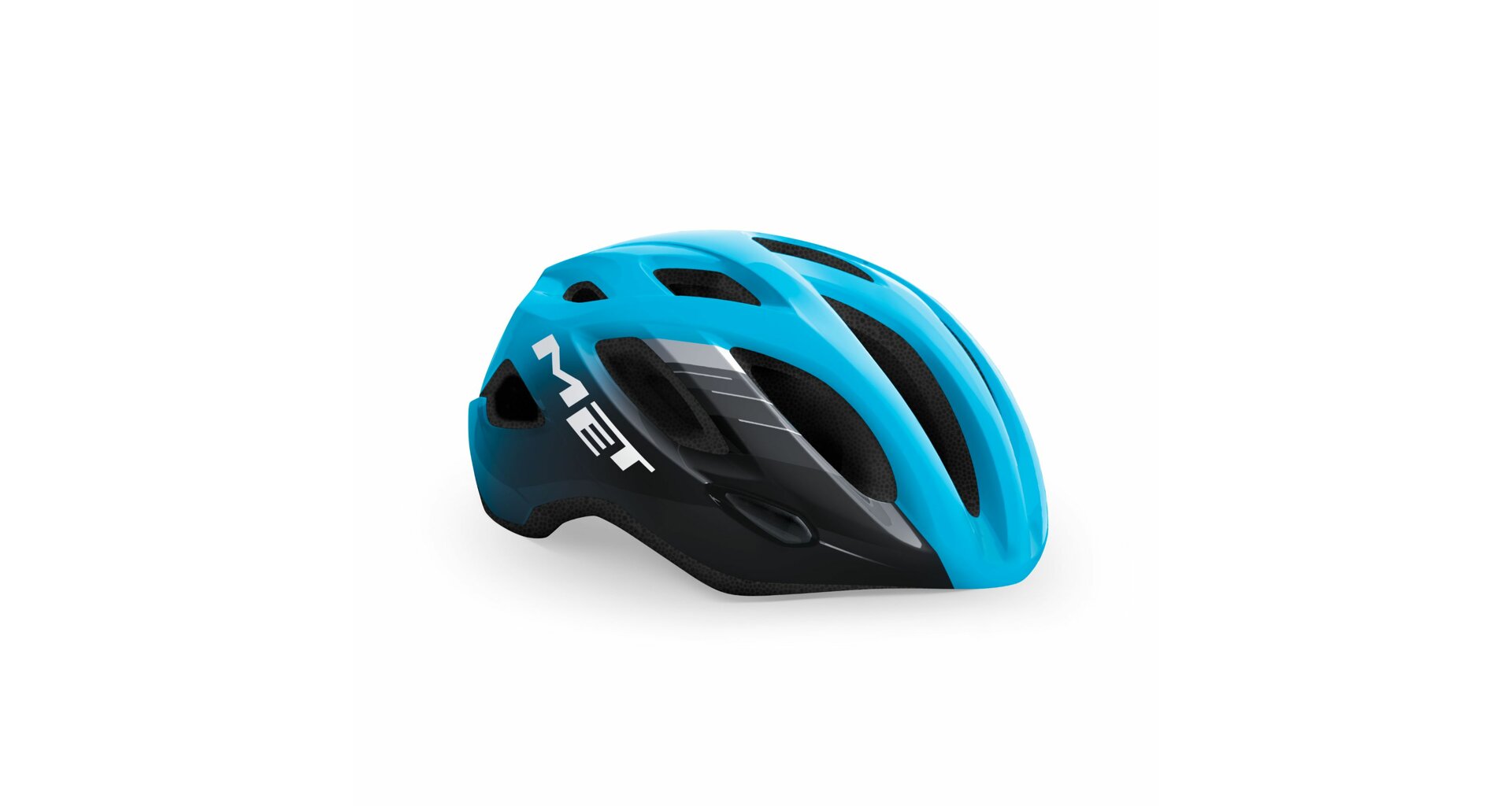 Cyklistická helma MET Idolo cyan modrá/černá 52-59