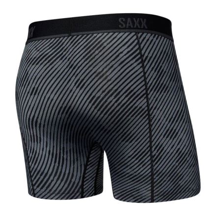 Pánské boxerky SAXX Kinetic L-C Mesh Boxer Brief optic camo-black (1)