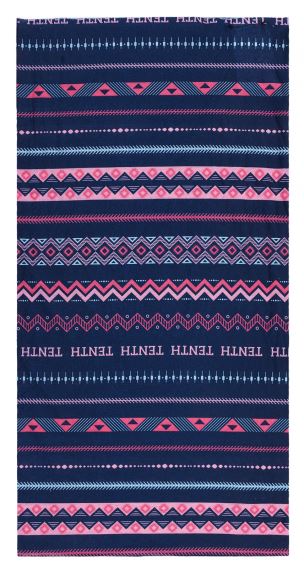 Multifunkční šátek HUSKY Printemp pink triangle stripes