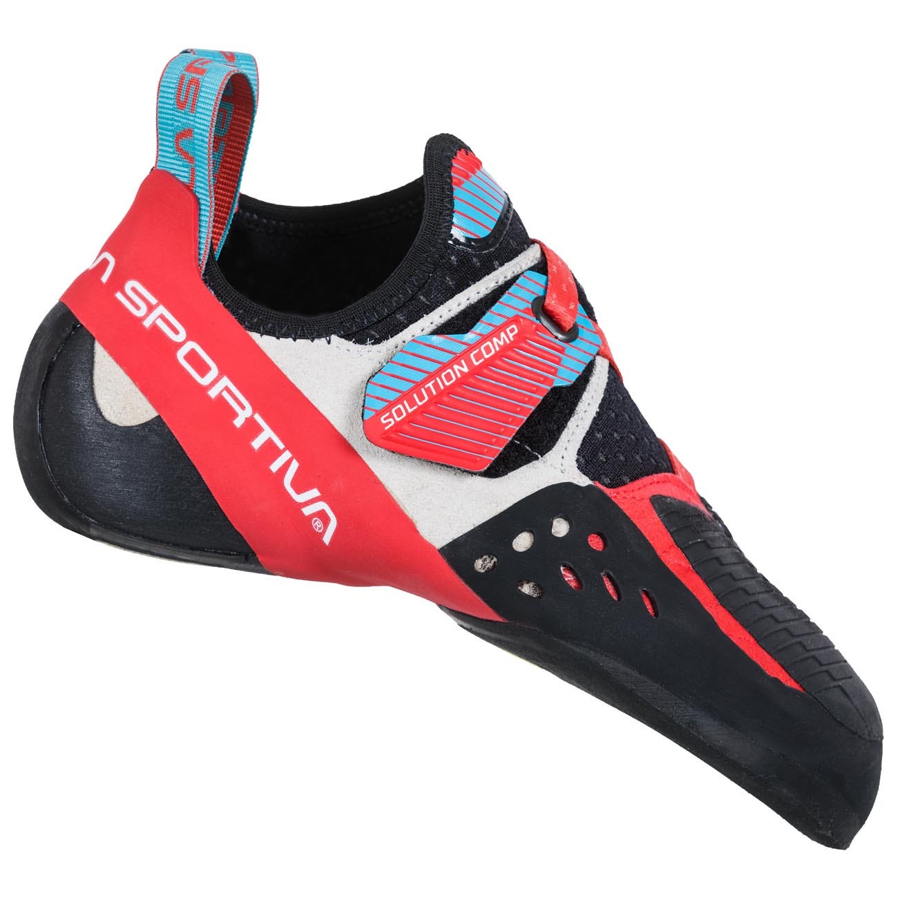 Dámské lezečky La Sportiva Solution Comp Woman hibiscus/malibu blue 39,5 EU