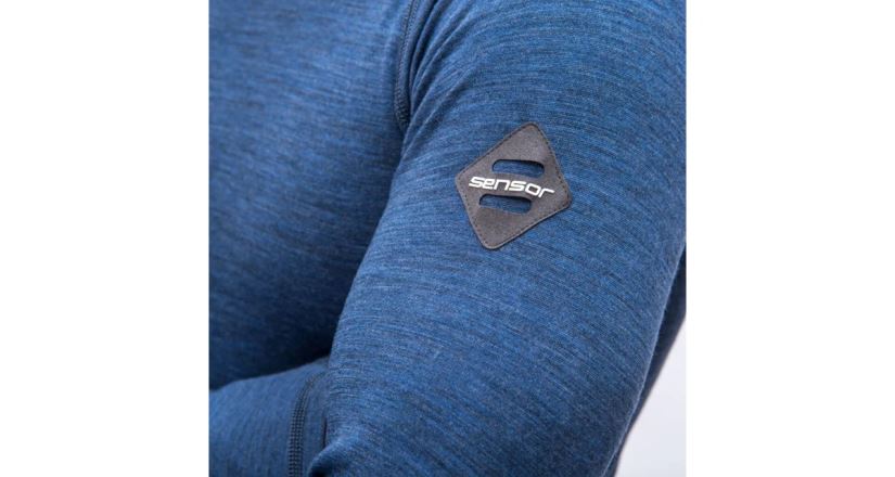 Tričko s dlouhým rukávem Sensor Merino Bold cool blue (4)