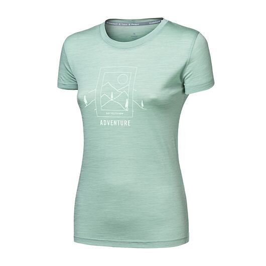 Sensor Merino Air SAY YES dámské triko kr.rukáv basil green