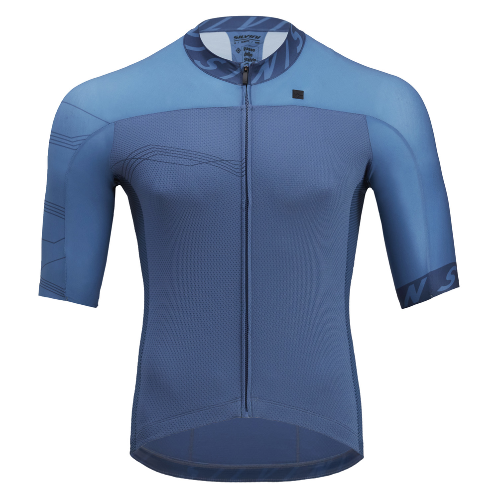 Pánský cyklistický dres Silvini Stelvio Blue navy 3XL