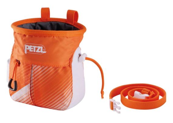 Pytlík na magnézium Petzl Sakapoche Orange White