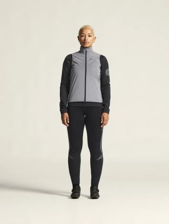 Dámská cyklistická vesta Craft ADV Essence Lumen Wind šedá (2)