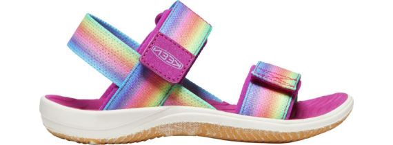 Dětské sandály Keen Elle Backstrap Rainbow/festival fuschia