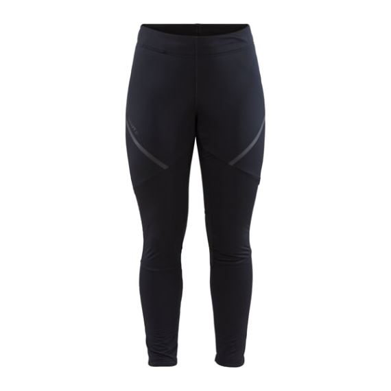 Dámské zateplené softshellové kalhoty CRAFT Glide Wind Tights černá