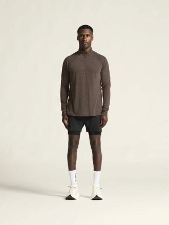 Pánské triko Craft ADV SubZ Wool LS 3 hnědá (2)