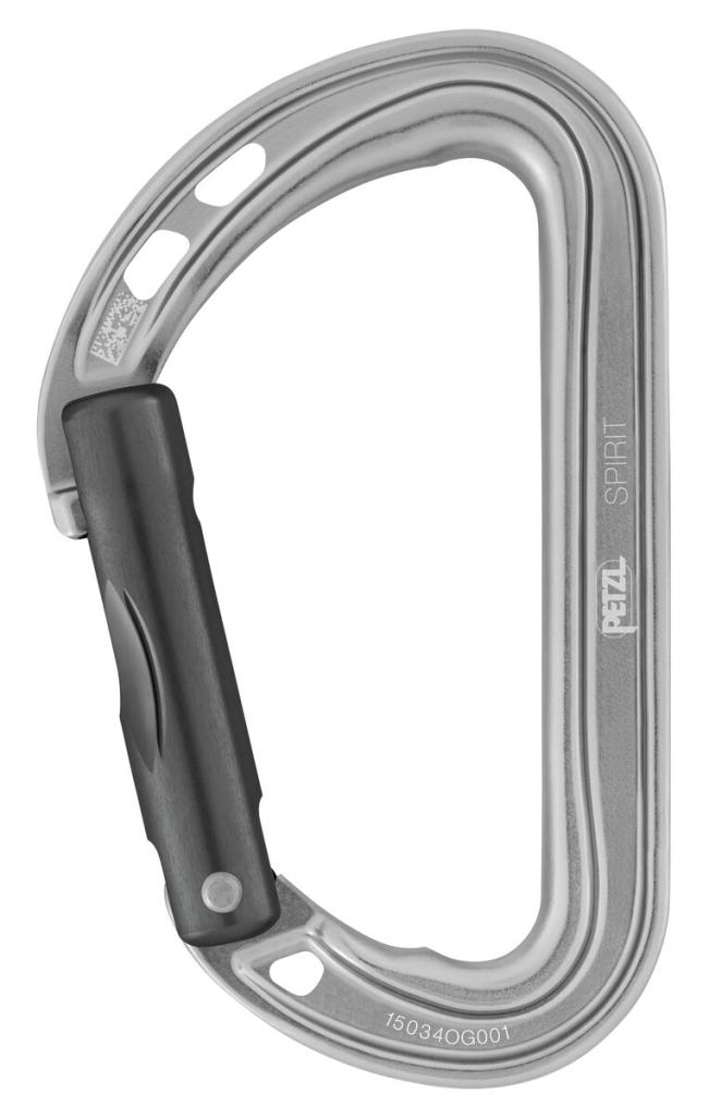 Univerzální karabina Petzl Spirit Straight Gate Gray