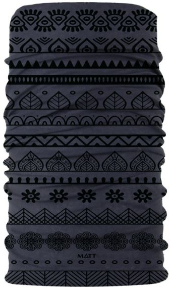 Vlněný šátek MATT 5933 Wool Scarf Black cenefa