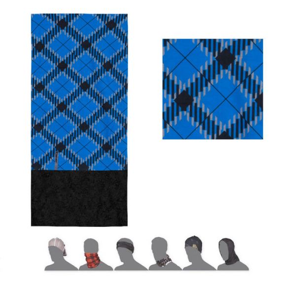 Multifunkční šátek SENSOR Fleece Hero modrá