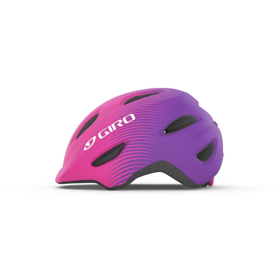 Dětská cyklistická přilba GIRO Scamp Mat Pink/Purple Fade S