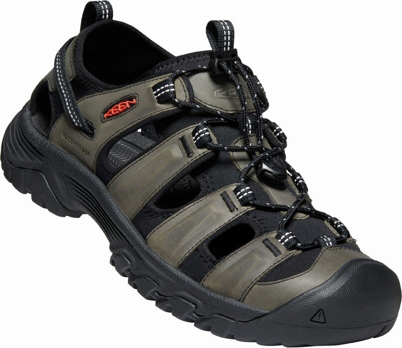 Pánské outdoorové sandály Keen Targhee III Sandal Men Grey/black 10,5UK