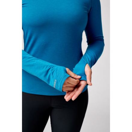 Dámské triko Brooks High Point Long Sleeve modrá (3)
