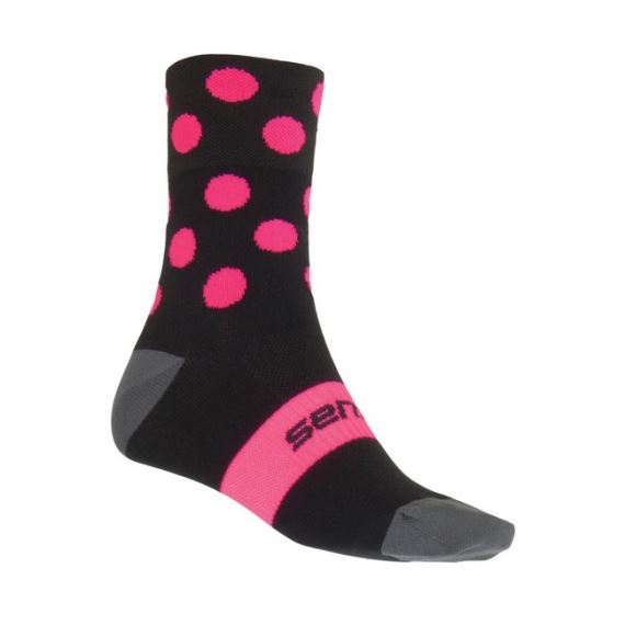 Ponožky SENSOR Dots černá/růžová