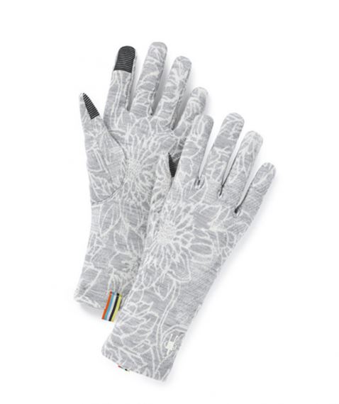 Rukavice Smartwool Merino 250 Pattern Glove light gray traced dahlia