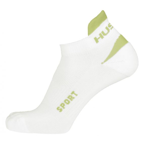Ponožky HUSKY Sport bílá/sv. zelená