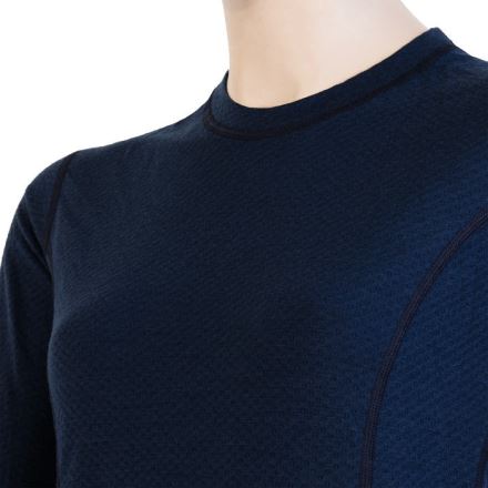 Dámské funkční tričko s dlouhým rukávem SENSOR Merino DF deep blu (4)