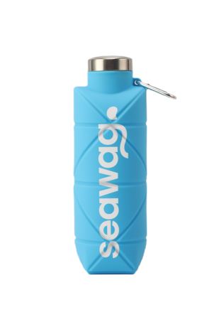 Silikonová skládací lahev 700ml SEAWAG blue