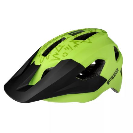 Cyklistická přilba R2 VORTEKS JUNIOR limetově žlutá S:52-56cm