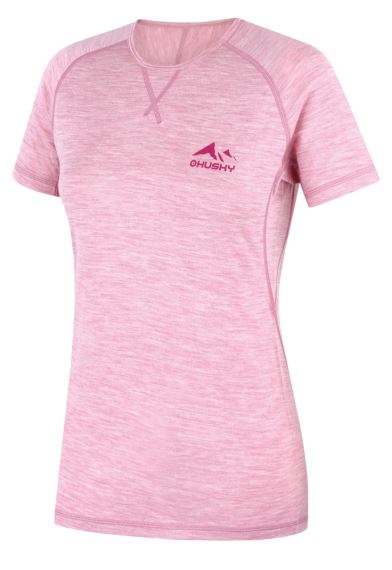 Dámské funkční merino triko Husky Mersa L faded pink