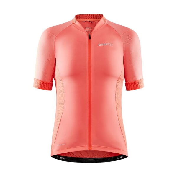 Dámský cyklistický dres s krátkým rukávem CRAFT ADV Endur Lumen oranžová M