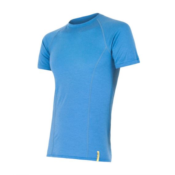 Pánské funkční tričko s krátkým rukávem SENSOR Merino Active modrá
