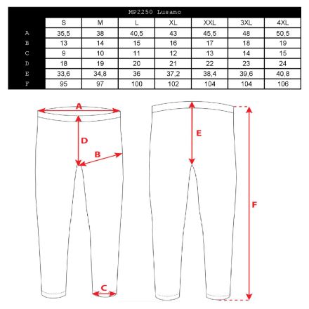 Pánské elastické kalhoty Silvini Lusano MP2250 black (3)