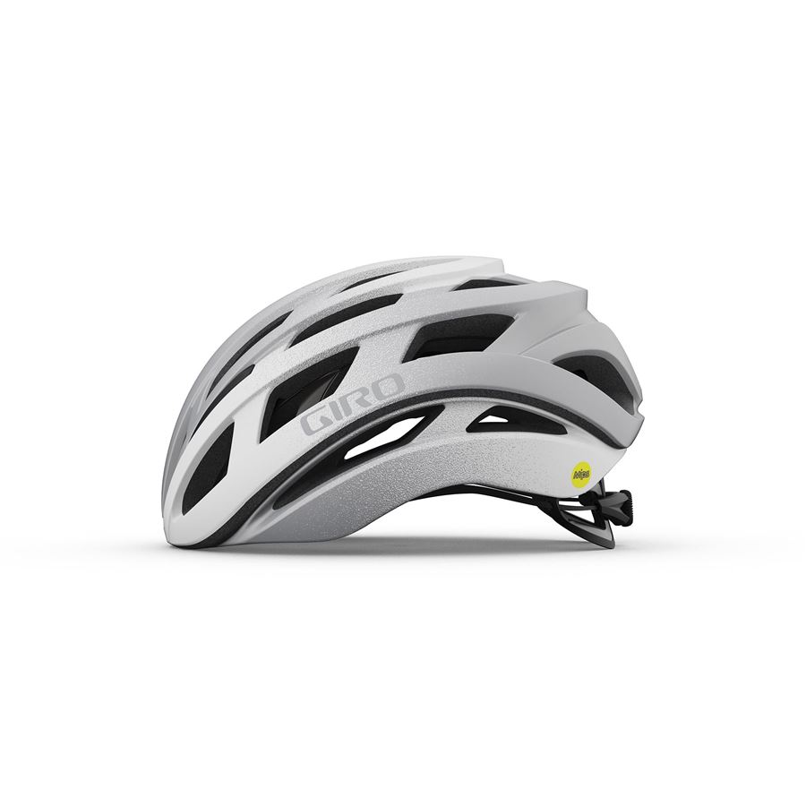 Cyklistická helma Giro Helios Spherical Matte White/Silver Fade M(55-59cm)