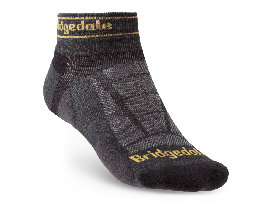 Pánské běžecké ponožky Bridgedale Trail Run UL T2 MS Low gunmetal L (9-11,5 UK)