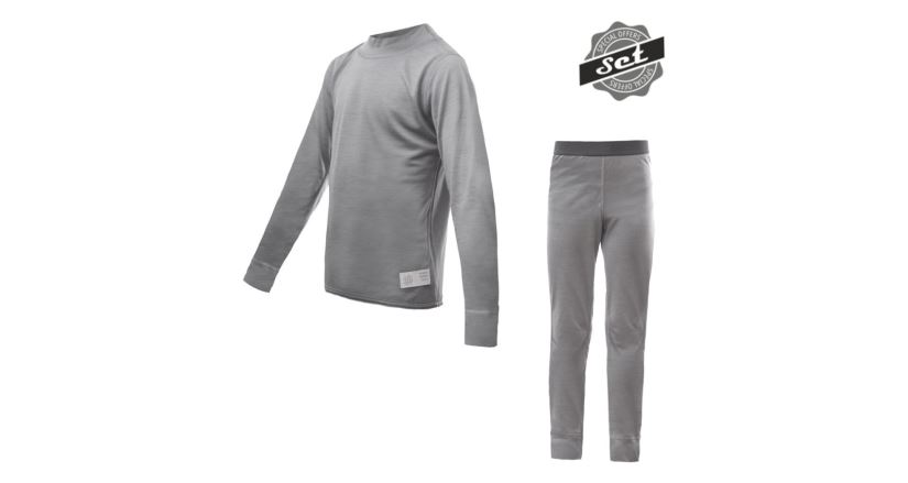 Dětský set funkčního prádla Sensor Merino Active Set Šedá