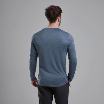 Pánské funkční triko Montane Dart Long Sleeve T-Shirt stone blue (2)