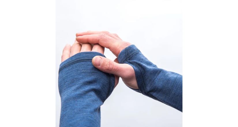 Tričko s dlouhým rukávem Sensor Merino Bold cool blue (5)