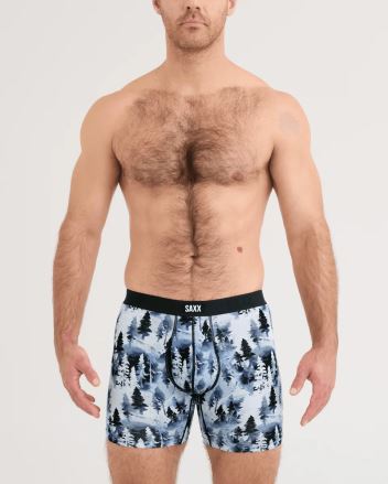 Pánské boxerky SAXX Vibe Xtra Soft Comfort Boxer Brief forestland-midnight blue (1)