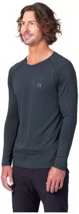 Pánské tričko Hannah Taran L/S sky captain/anthracite (5)