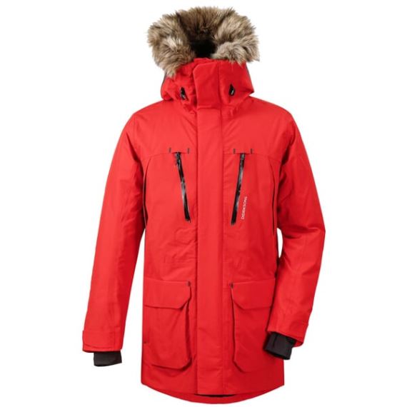 Pánský zimní zateplený kabát Didriksons Marco červená