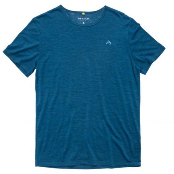 Pánské merino triko Devold Active Tee Man skydiver