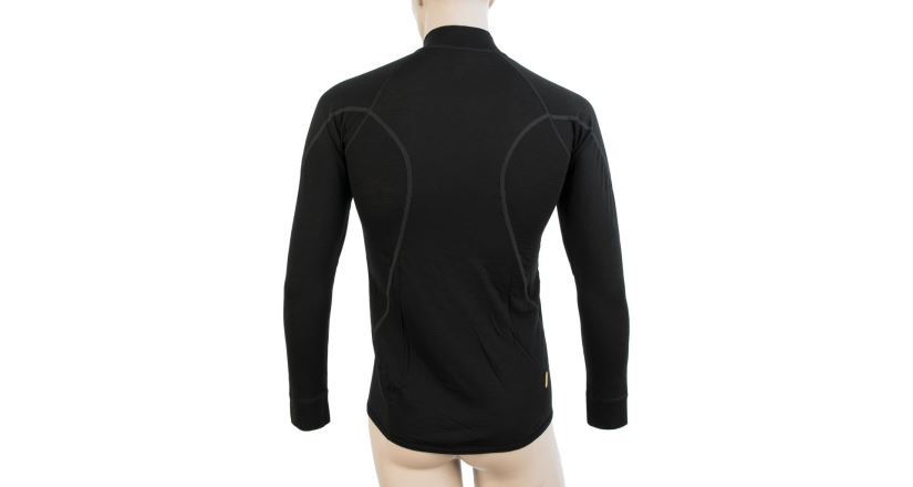 Pánské funkční triko SENSOR Merino Active dl.rukáv stoják zip černá (1)