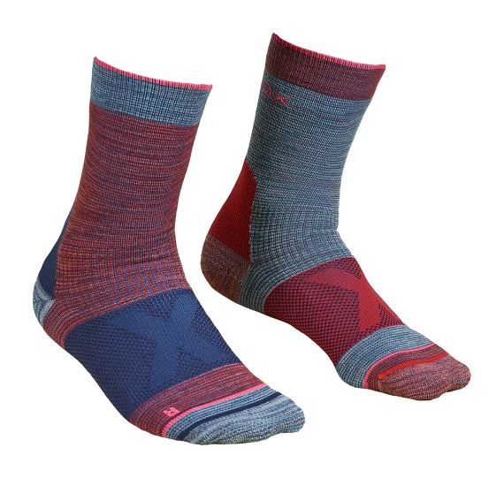 Dámské funkční ponožky Ortovox Alpinist Mid Socks hot coral