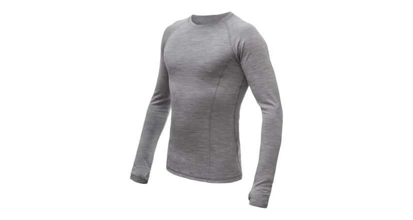 Pánské funkční triko s dlouhým rukávem Sensor Merino Bold Šedá