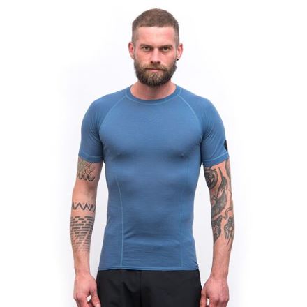 Pánské triko s krátkým rukávem Sensor Merino Air riviera blue (1)