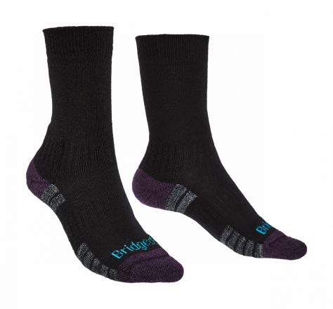 Ponožky Bridgedale Hike Lightweight Boot Merino Performance Women's black/purple/016