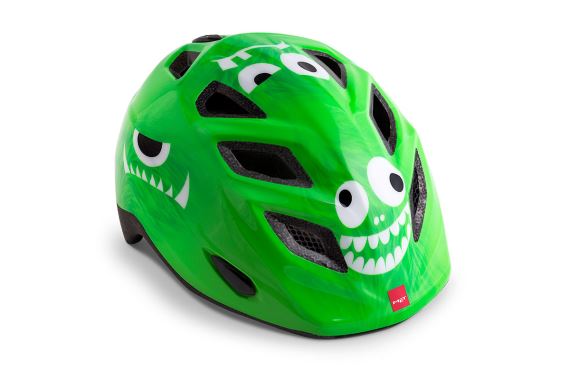 Juniorská cyklistická helma MET Genio příšerky/zelená lesklá